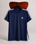 ADI DRI-FIT TEE - BLUE