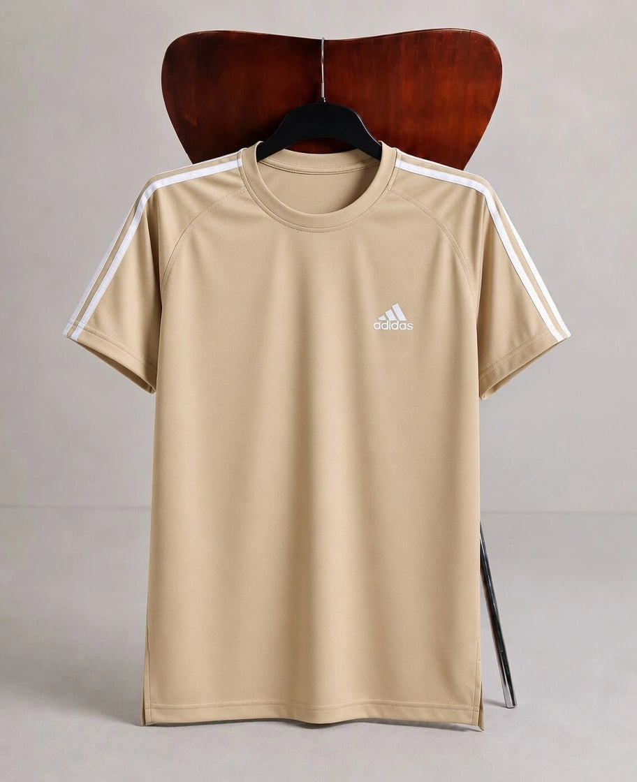 ADI DRI-FIT TEE - BEIGE