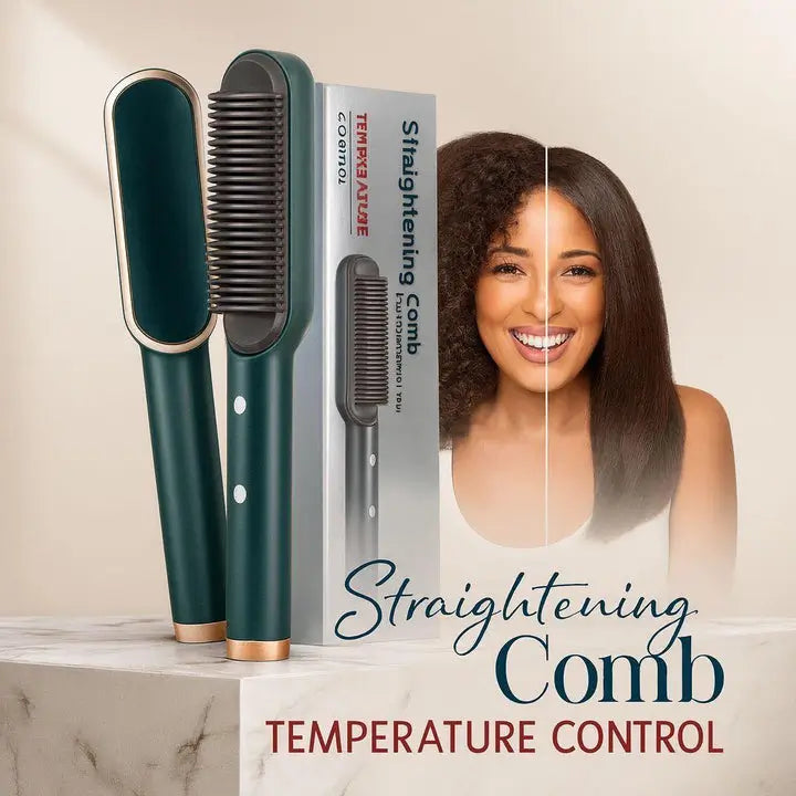 Hair Straightening Comb | Adjustable Temperature Control